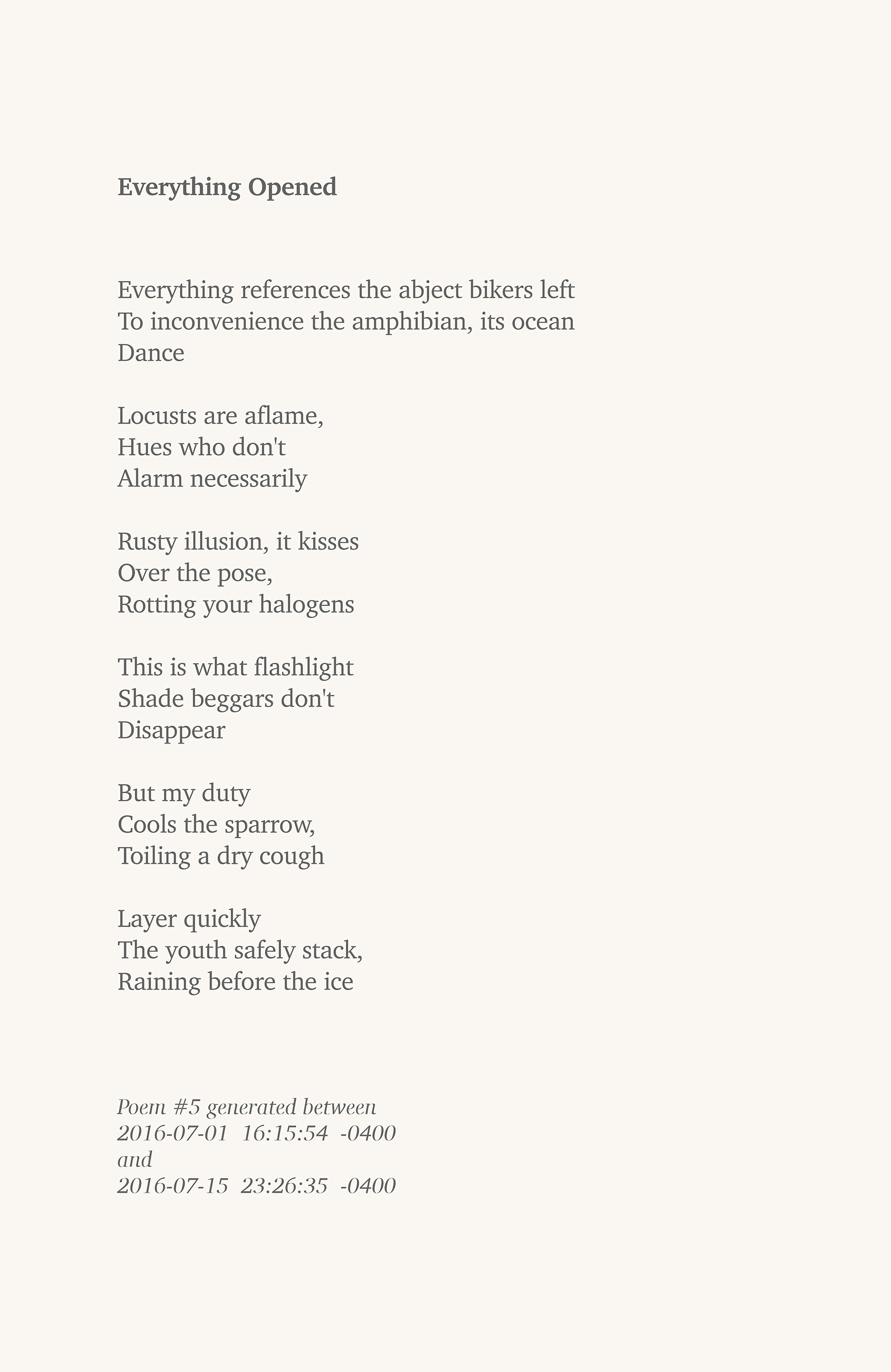 Erdem Taşdelen - The Quantified Self Poems (2016)