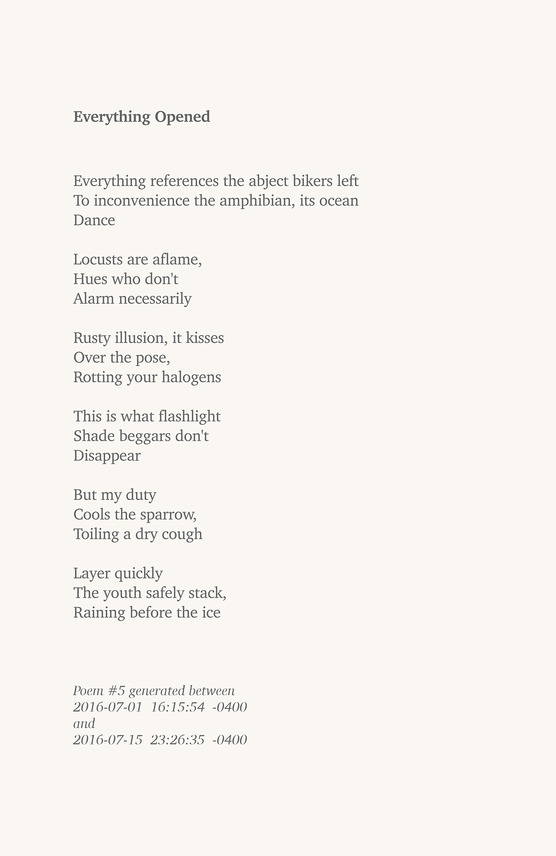 Erdem Taşdelen - The Quantified Self Poems (2016)